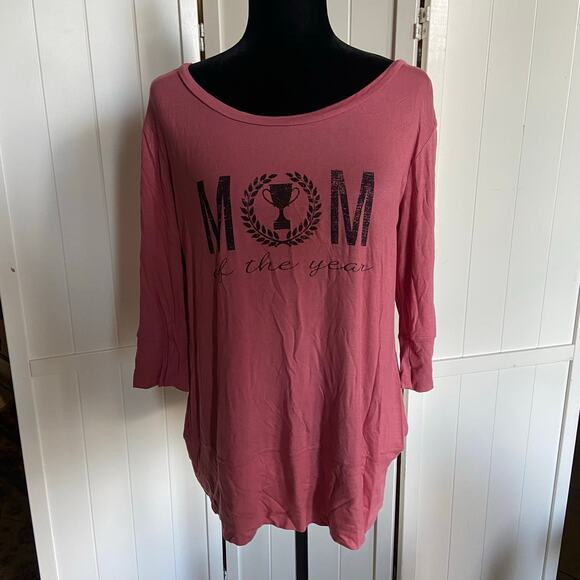 Zip Code Womens Top Size PXL Mom of the Year Tunic Knit Top Petite XL NEW - Picture 5 of 5